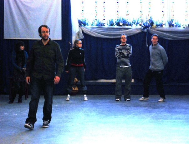 Dave directing in rehearsal